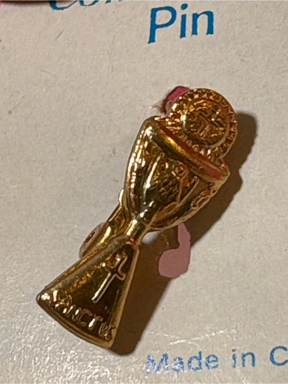 NEW * Kid's Christian Gold Communion Chalice Brooch Pin Church Religious Sanctus